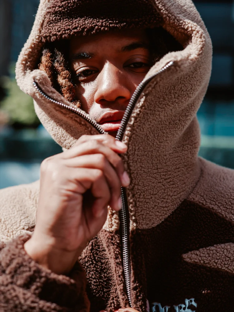 DCRB - Black & Grey Sherpa Ninja Fleece - Image 19