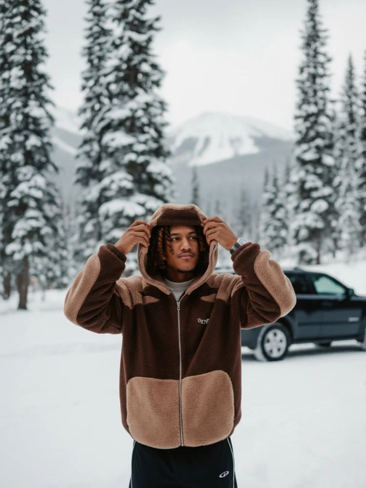 DCRB - Black & Grey Sherpa Ninja Fleece - Image 20