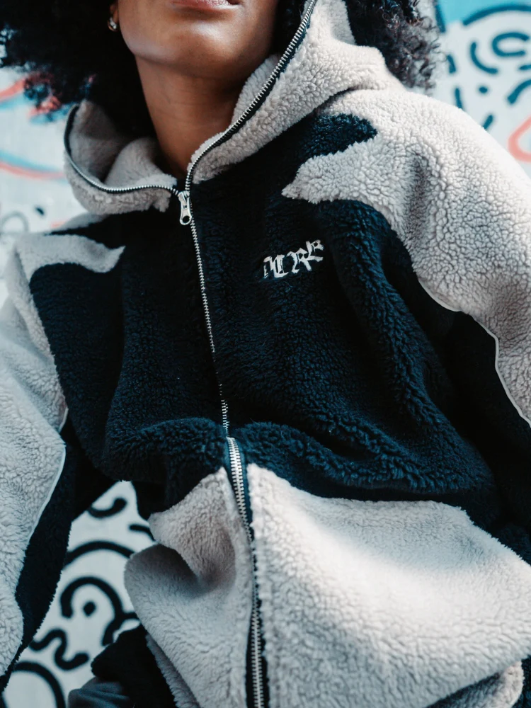 DCRB - Black & Grey Sherpa Ninja Fleece - Image 5