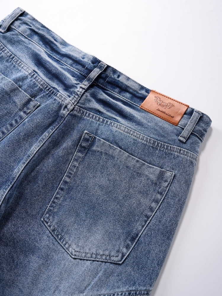 DCRB Baggy Denim Jeans - Grey/Blue - Image 12