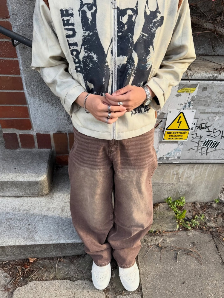 DCRB Baggy Mocha Denim Jeans - Image 3