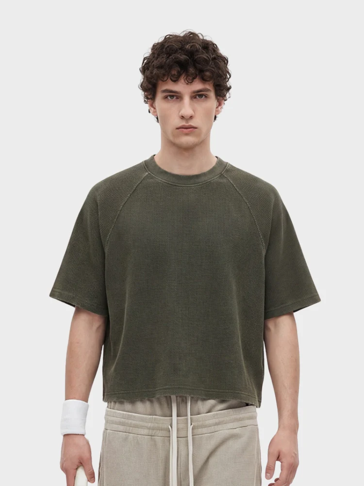 DCRB Boxy Fit Waffle Knit Tee - Image 2