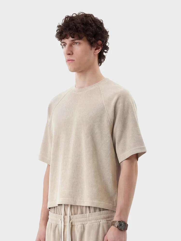 DCRB Boxy Fit Waffle Knit Tee - Image 9