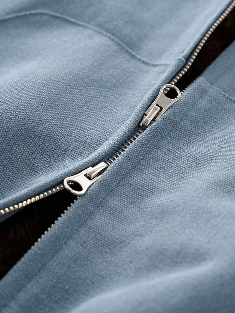 DCRB Boxy Teddy Fleece Zipper with Hoodie - Image 10