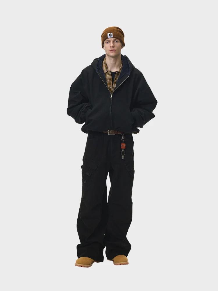 DCRB Boxy Teddy Fleece Zipper with Hoodie - Image 12