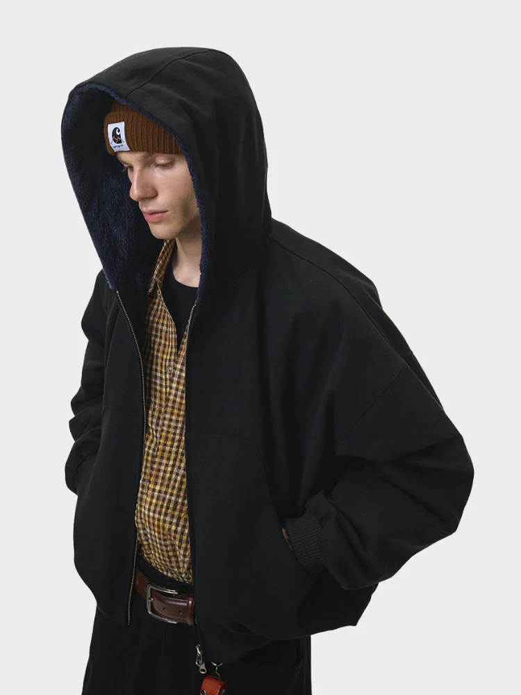 DCRB Boxy Teddy Fleece Zipper with Hoodie - Image 16