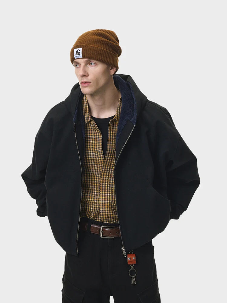 DCRB Boxy Teddy Fleece Zipper with Hoodie - Image 2