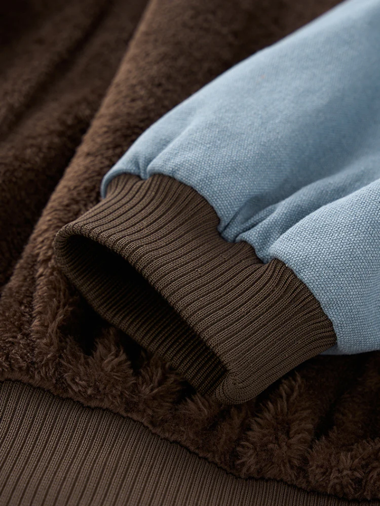DCRB Boxy Teddy Fleece Zipper with Hoodie - Image 9