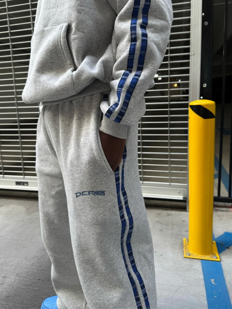 DCRB Checkered Stripe Baggy Joggers - Image 2