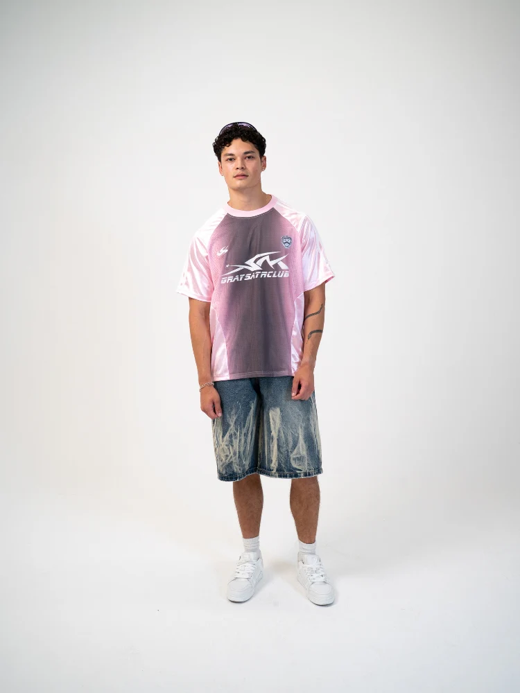 DCRB Distressed Football Mesh Tee - Image 3