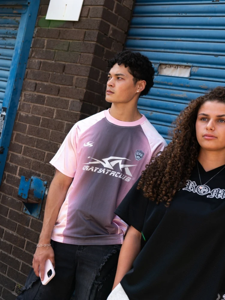 DCRB Distressed Football Mesh Tee - Image 9