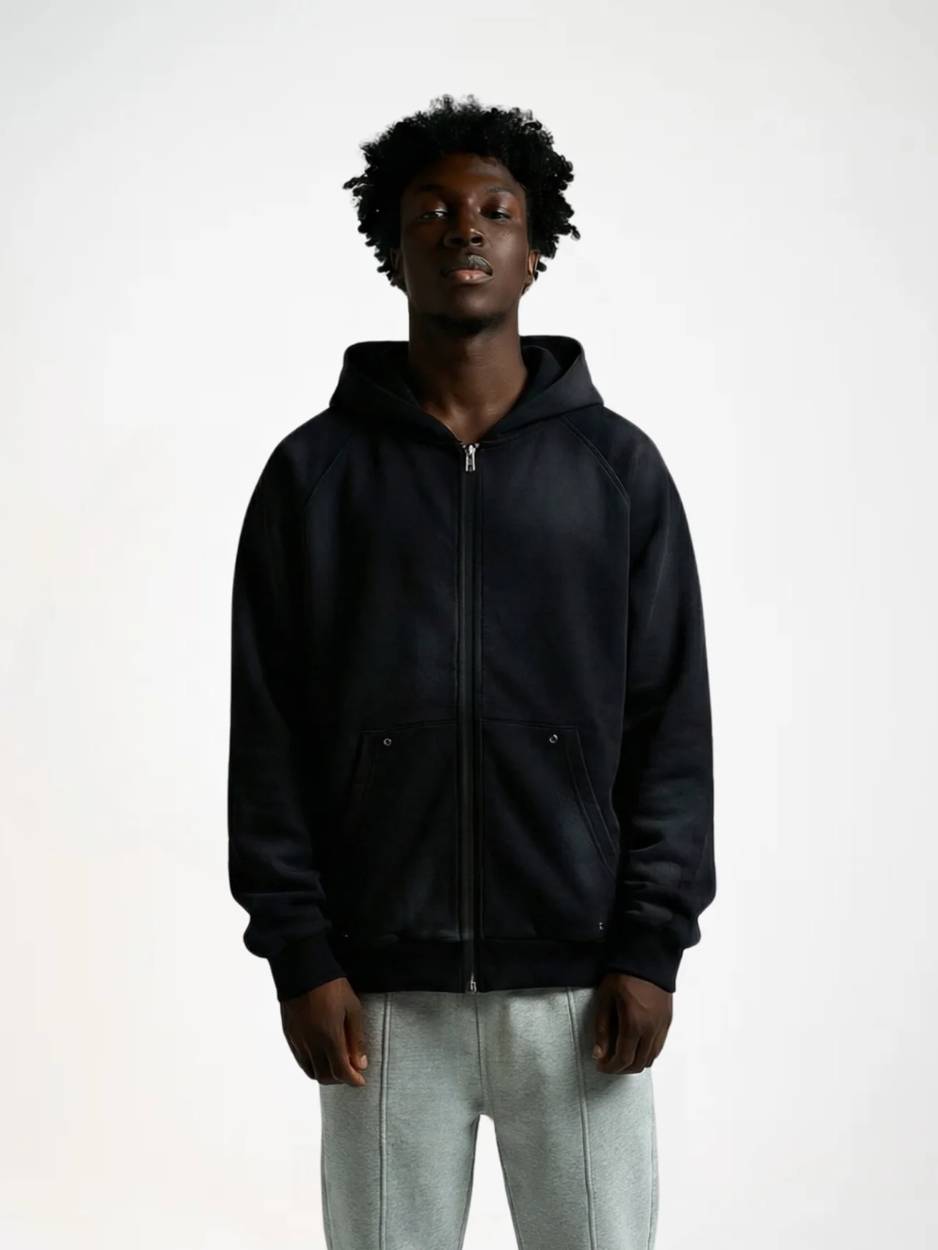 DCRB Distressed Material Zip-Up - Image 3