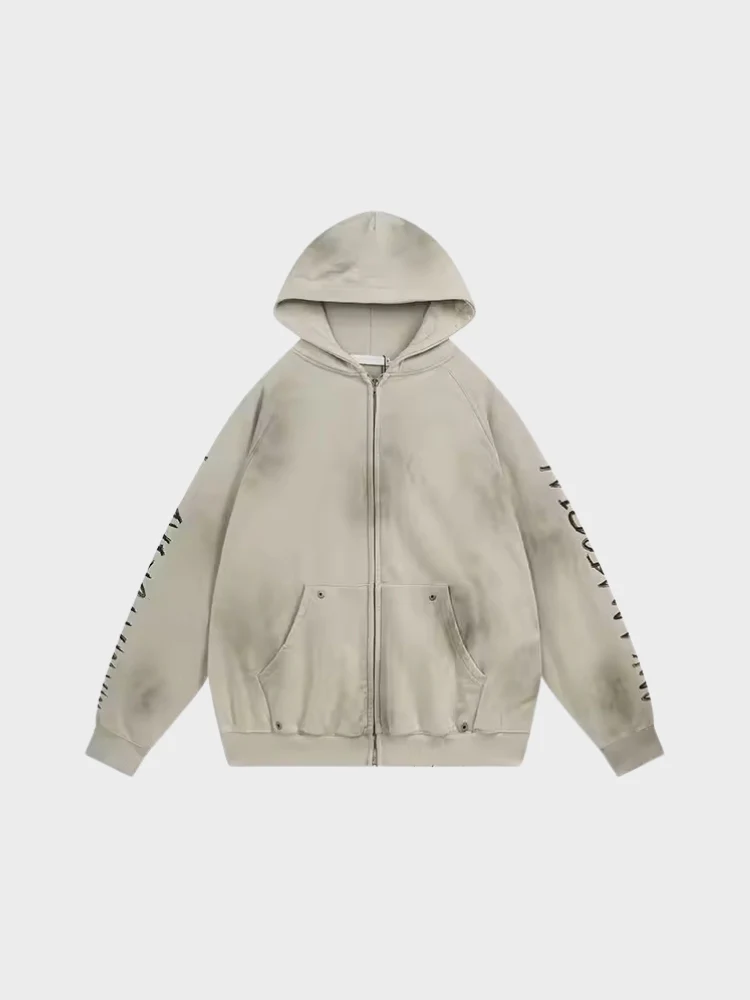 DCRB Distressed Material Zip-Up - Image 4