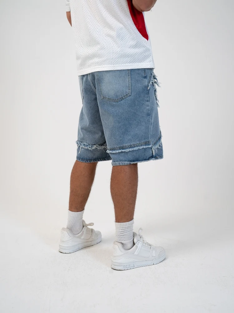 DCRB Distressed Street Denim Jorts - Image 6