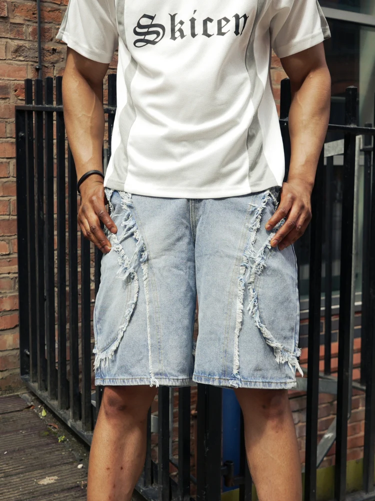 DCRB Distressed Street Denim Jorts - Image 8