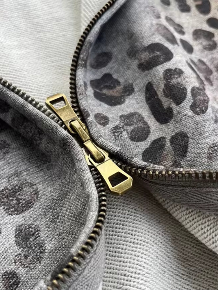 DCRB Leopard Vintage 400 GSM Washed Hoodie - Image 3