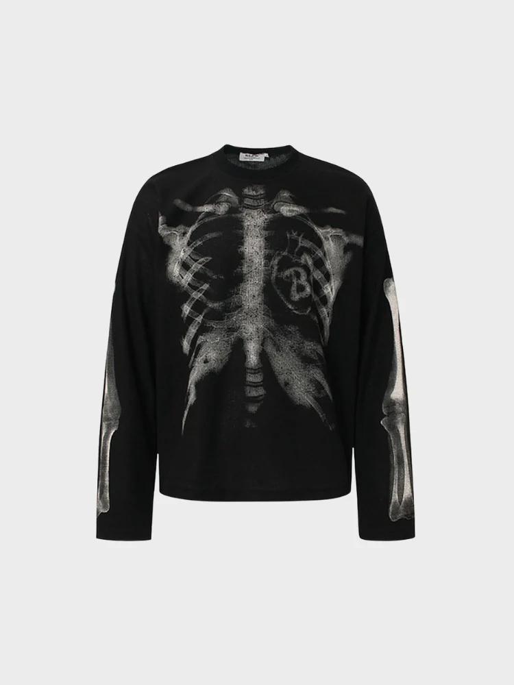 DCRB Waffle Knitted Skeleton Longsleeve - Image 4