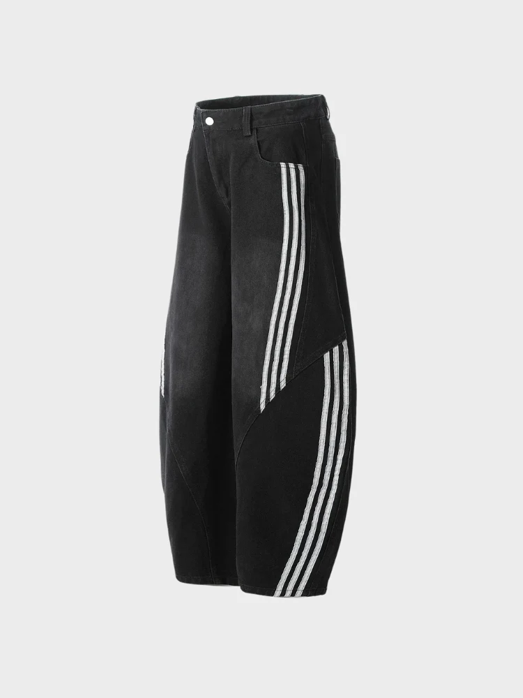 DCRB Striped Barrel Denim Jeans - Image 18