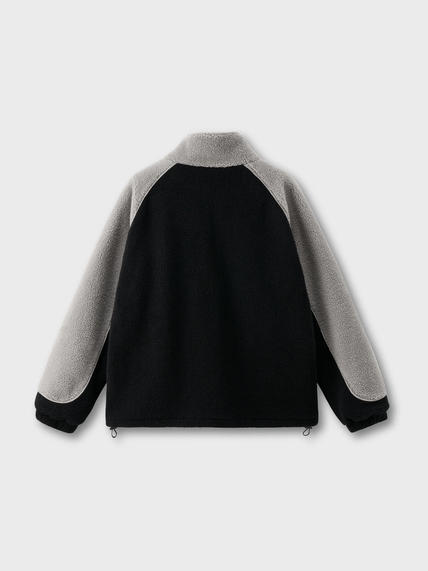 DCRB Two Tone Sherpa Fleece Jacket Black - Image 5