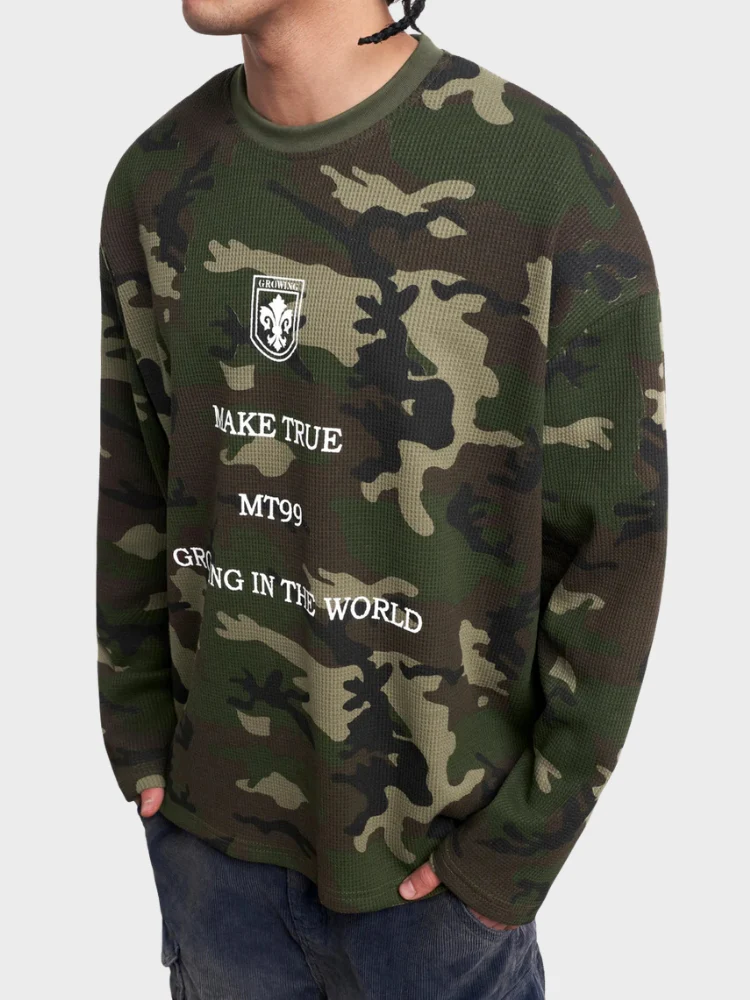 DCRB Waffle Knit Camo Longsleeve - Image 3