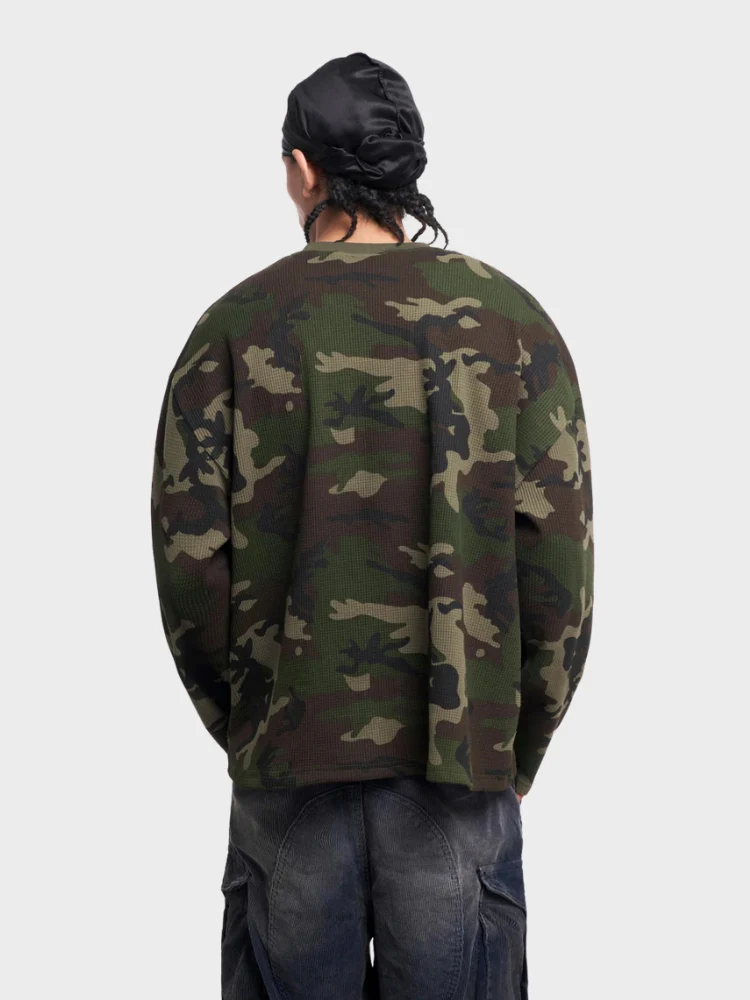 DCRB Waffle Knit Camo Longsleeve - Image 4