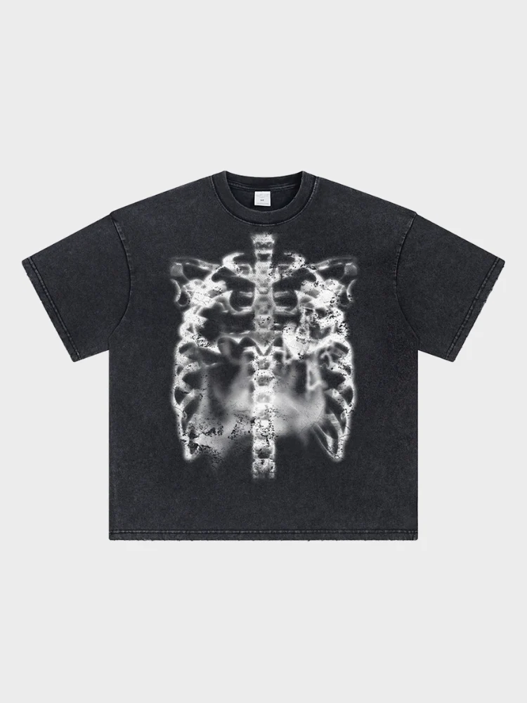 DCRB Washed Skeleton Tee