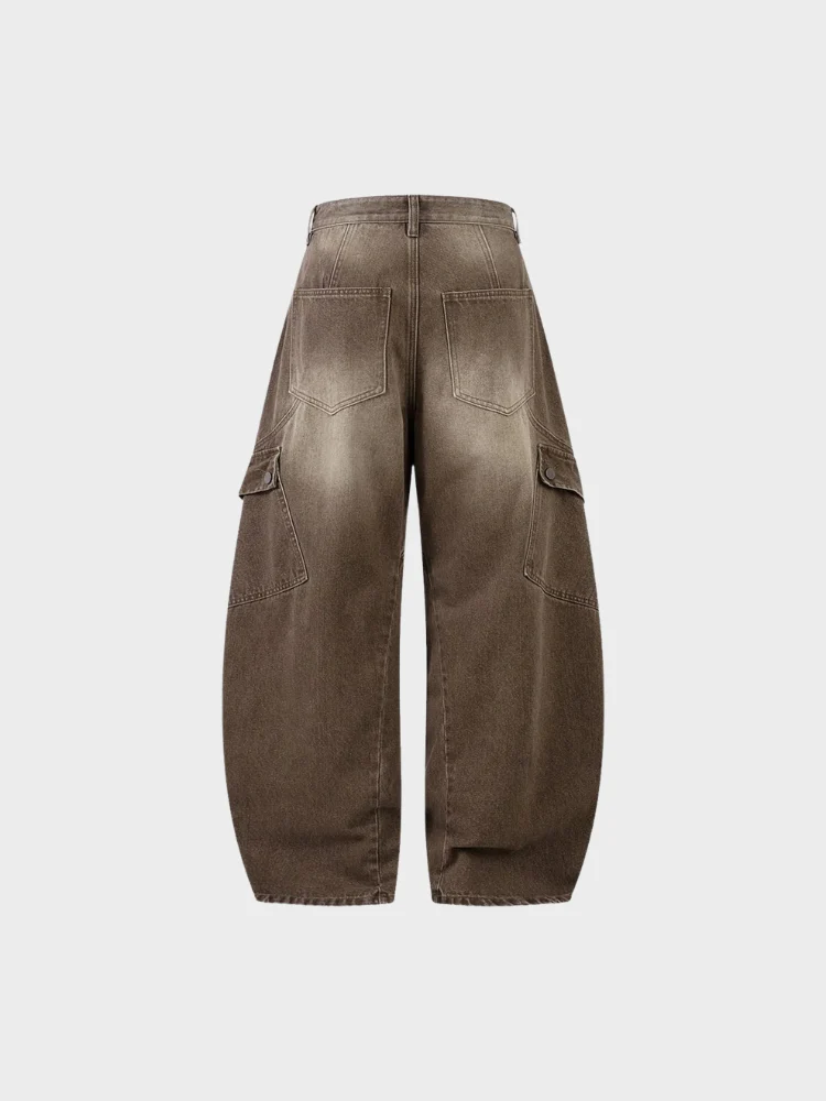 DCRB Washed Workwear Barrel Jeans - Image 3