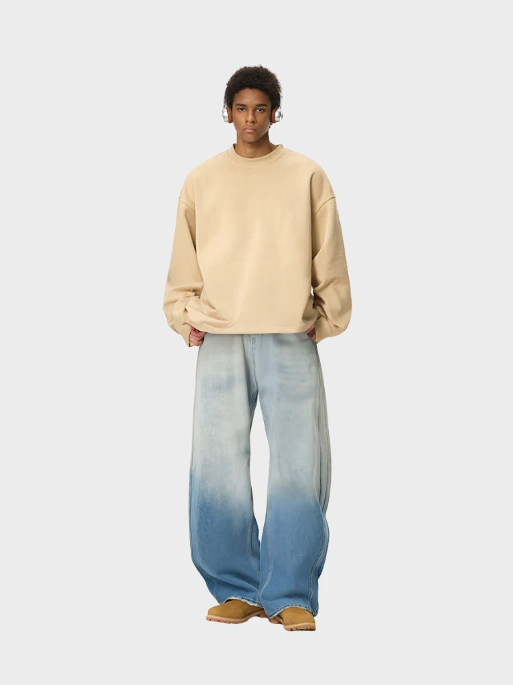 DCRB White Washed Baggy Denim Jeans - Image 10