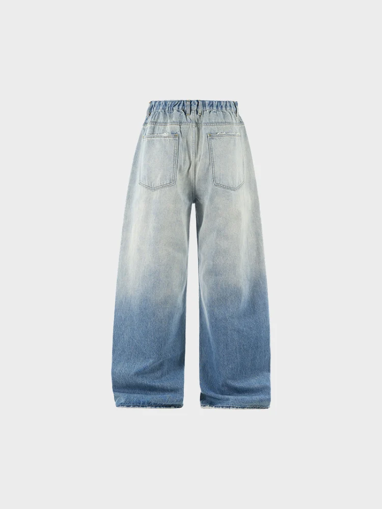 DCRB White Washed Baggy Denim Jeans - Image 6