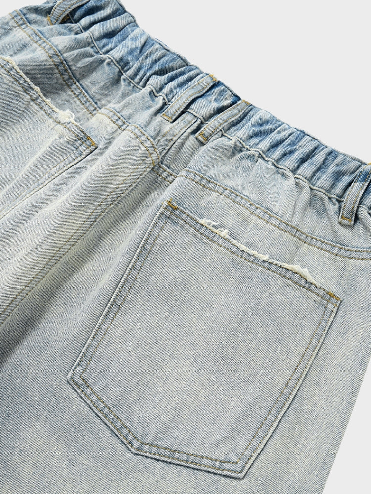 DCRB White Washed Baggy Denim Jeans - Image 7