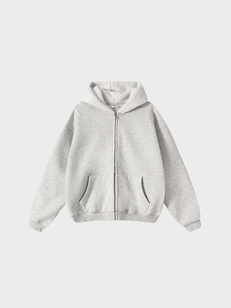 DCRB Zipper with Teddy Hoodie - Image 3