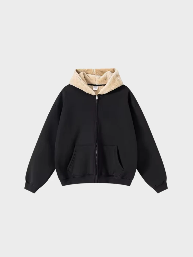 DCRB Zipper with Teddy Hoodie - Image 4
