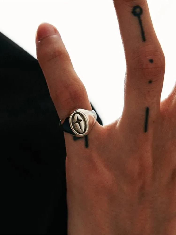 Resizable Vintage Cross Ring - Image 4