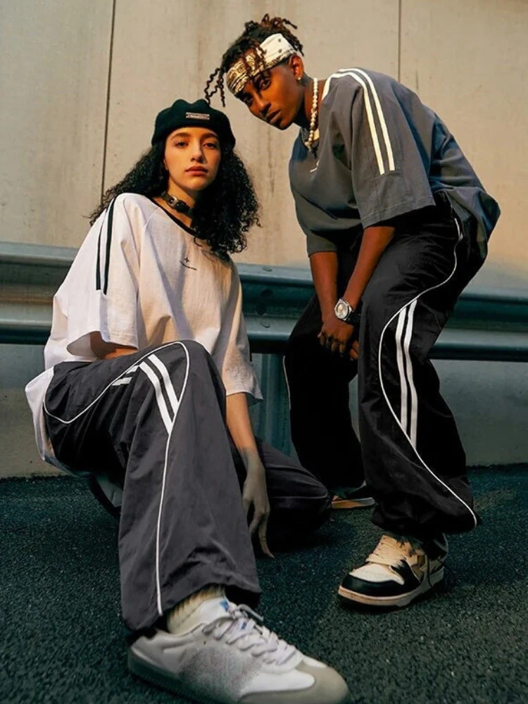 Striped Wide Joggers - Image 5